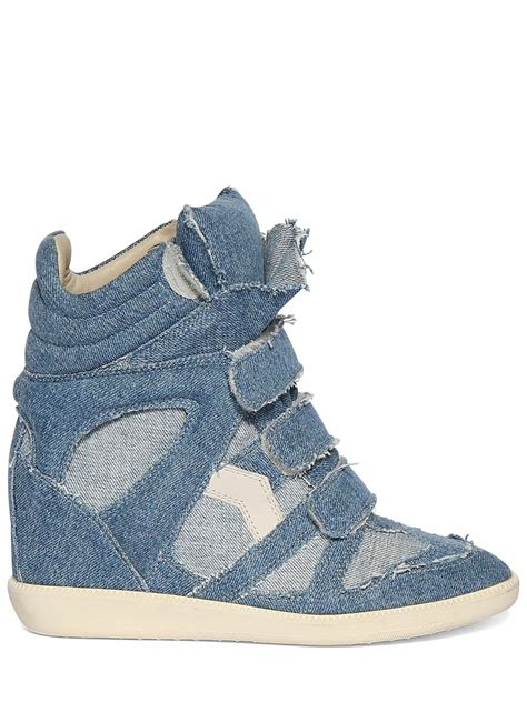 fake isabel marant shoes|isabel marant denim sneakers.